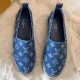 Louis Vuitton Starboard Flat Espadrille In Pink Monogram Denim