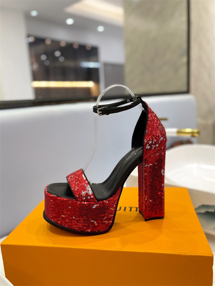 Louis Vuitton Platform Sandals Fame Sequins