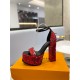 Louis Vuitton Platform Sandals Fame Sequins