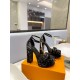 Louis Vuitton Platform Sandals Fame Sequins