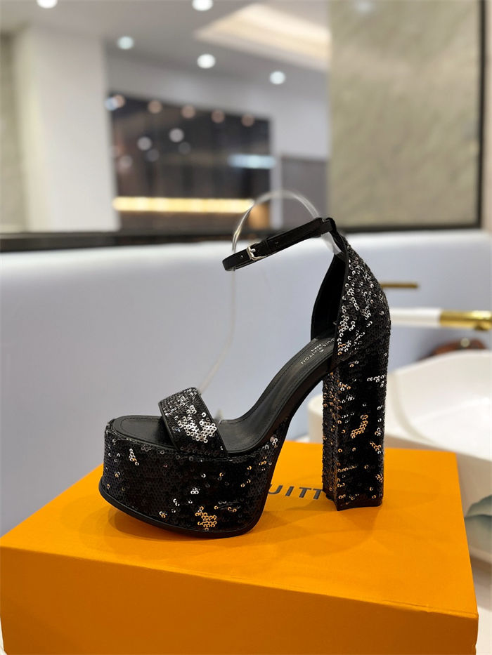 Louis Vuitton Platform Sandals Fame Sequins