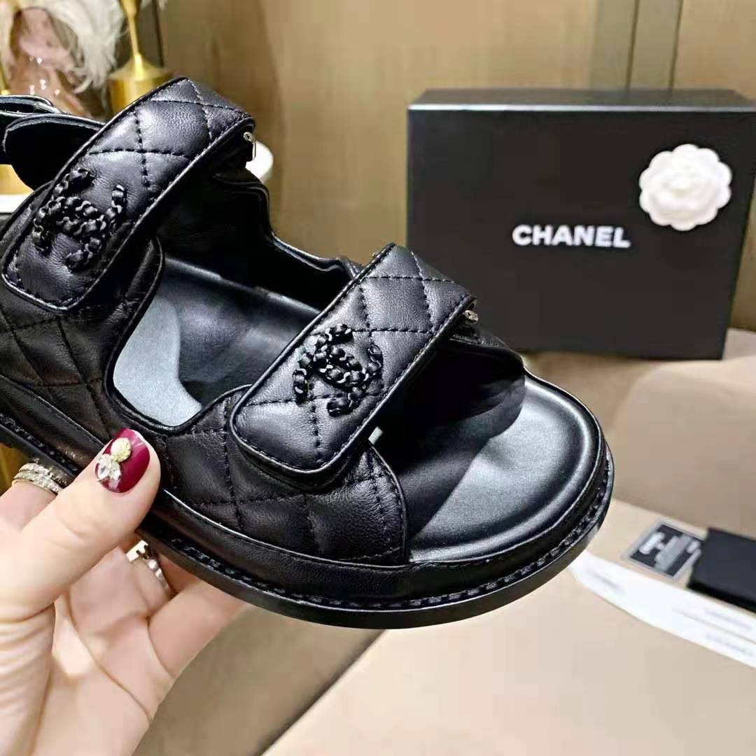 Chanel Sandals Black