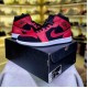 Air Jordan 1 MID Black/GYM Red-White 554724-054