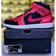 Air Jordan 1 MID Black/GYM Red-White 554724-054