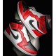 Air Jordan 1 Mid Chicago Black Toe 554724 069