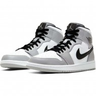 Air Jordan 1 Mid Light Smoke Grey 554724-092