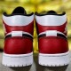 Air Jordan 1 Mid  Chicago White Black Gym Red 554724-116