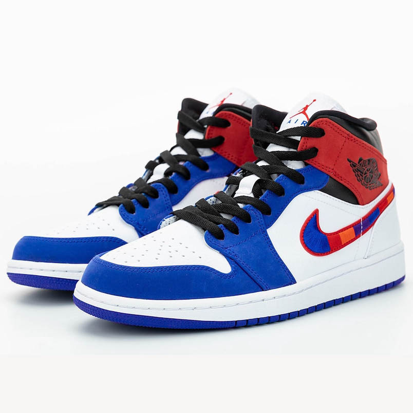 Air Jordan 1 Mid Multicolor Swoosh 852542-146