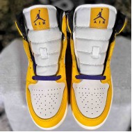 Air Jordan 1 Retro Mid SE GS Lakers yellow BQ6931-700