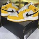 Air Jordan 1 Retro Mid SE GS Lakers yellow BQ6931-700