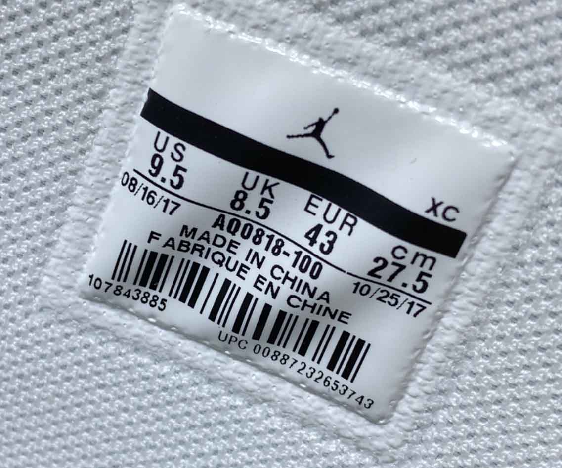 Air Jordan 1 Retro High Off-White AQ0818-100