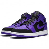 Air Jordan 1 Mid Black Dark Concord (GS)554725-051