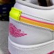 Air Jordan 1 Low GS White Pink Yellow Volt CV4610-100