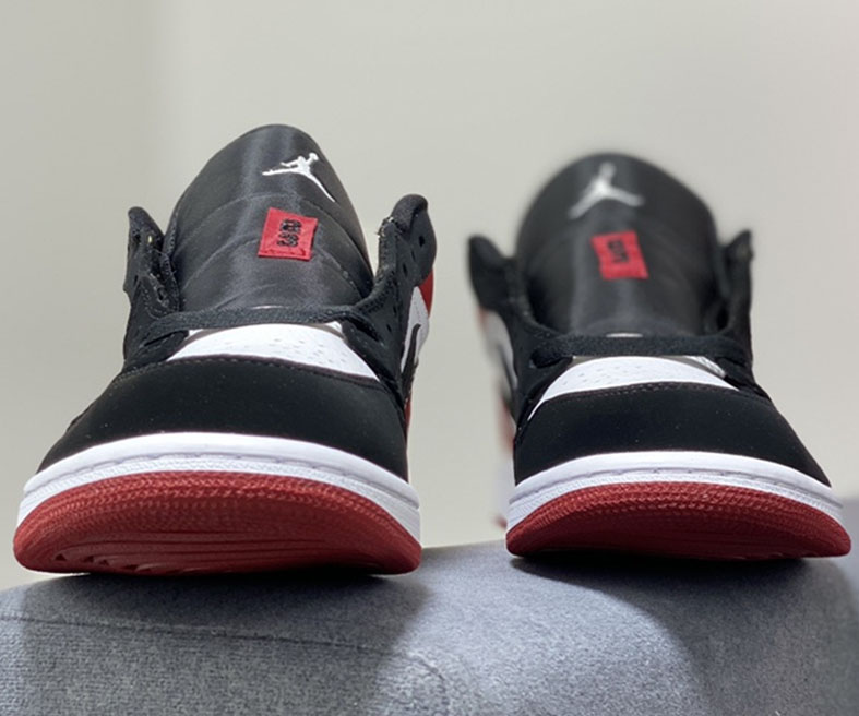 Air Jordan 1 Low Black Toe  Black White/Black-Gym Red 553558 116