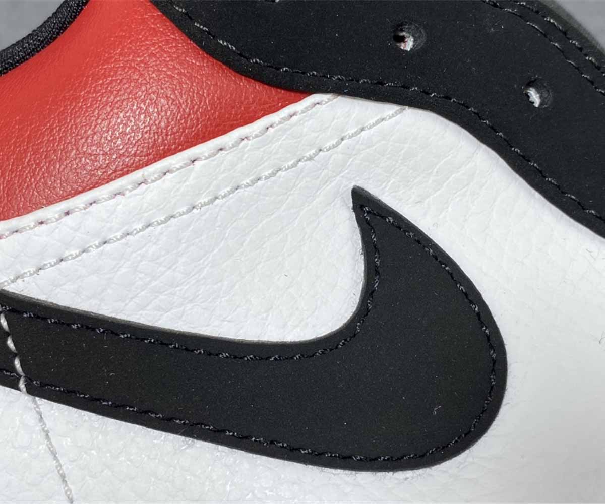 Air Jordan 1 Low Black Toe  Black White/Black-Gym Red 553558 116