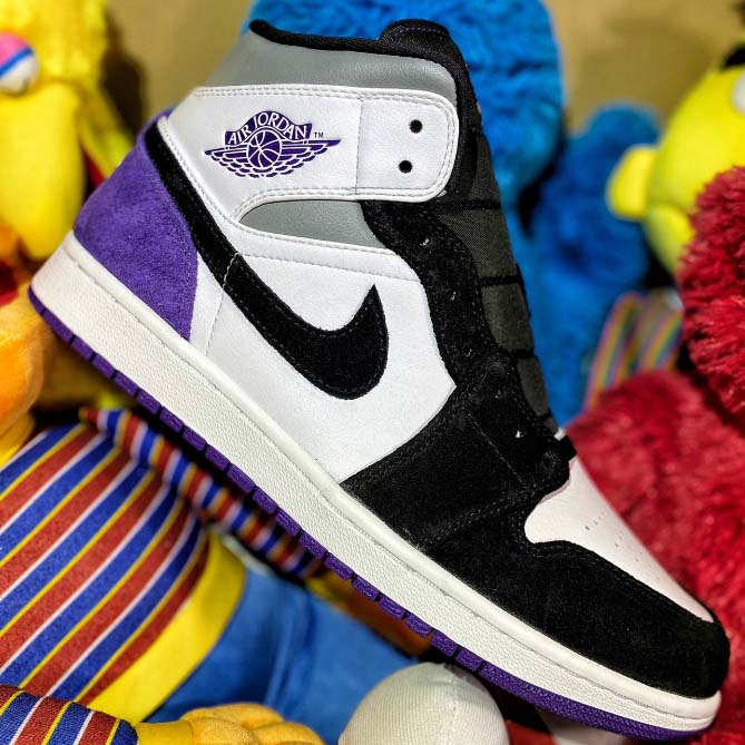 Air Jordan 1 Mid SE Purple 852542-105