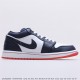 Air Jordan 1 Low Obsidian Ember Glow White 553558-481