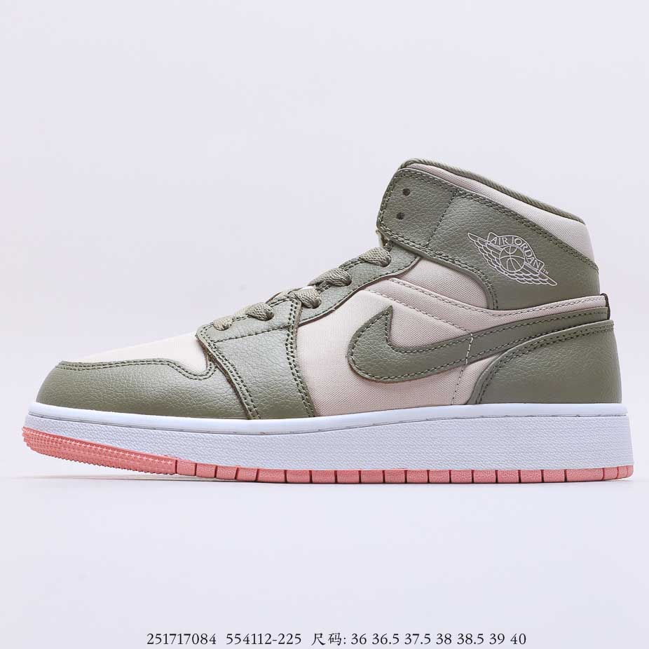 Air Jordan 1 Mid AJ1 basketball shoes 554112-225