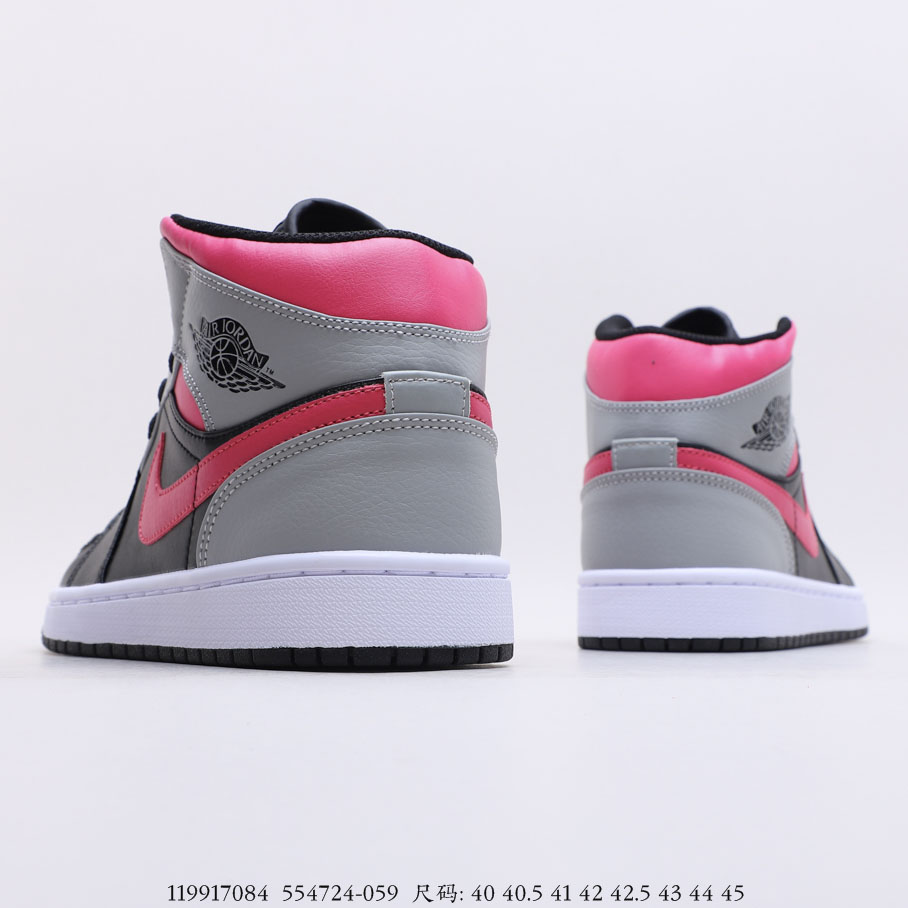 Air Jordan 1 Mid Pink Shadow 554724-059