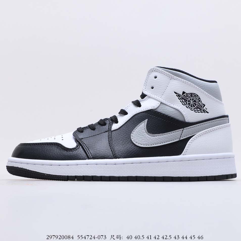 Air Jordan 1 Mid White Shadow 554724-073