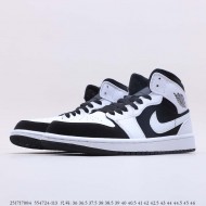 Air Jordan 1 Retro Mid Tuxedo Black/White 554724-113