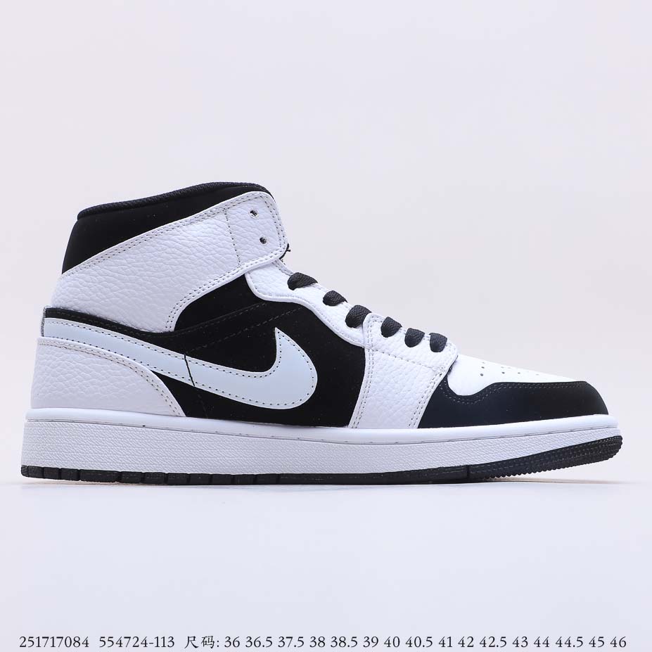 Air Jordan 1 Retro Mid Tuxedo Black/White 554724-113