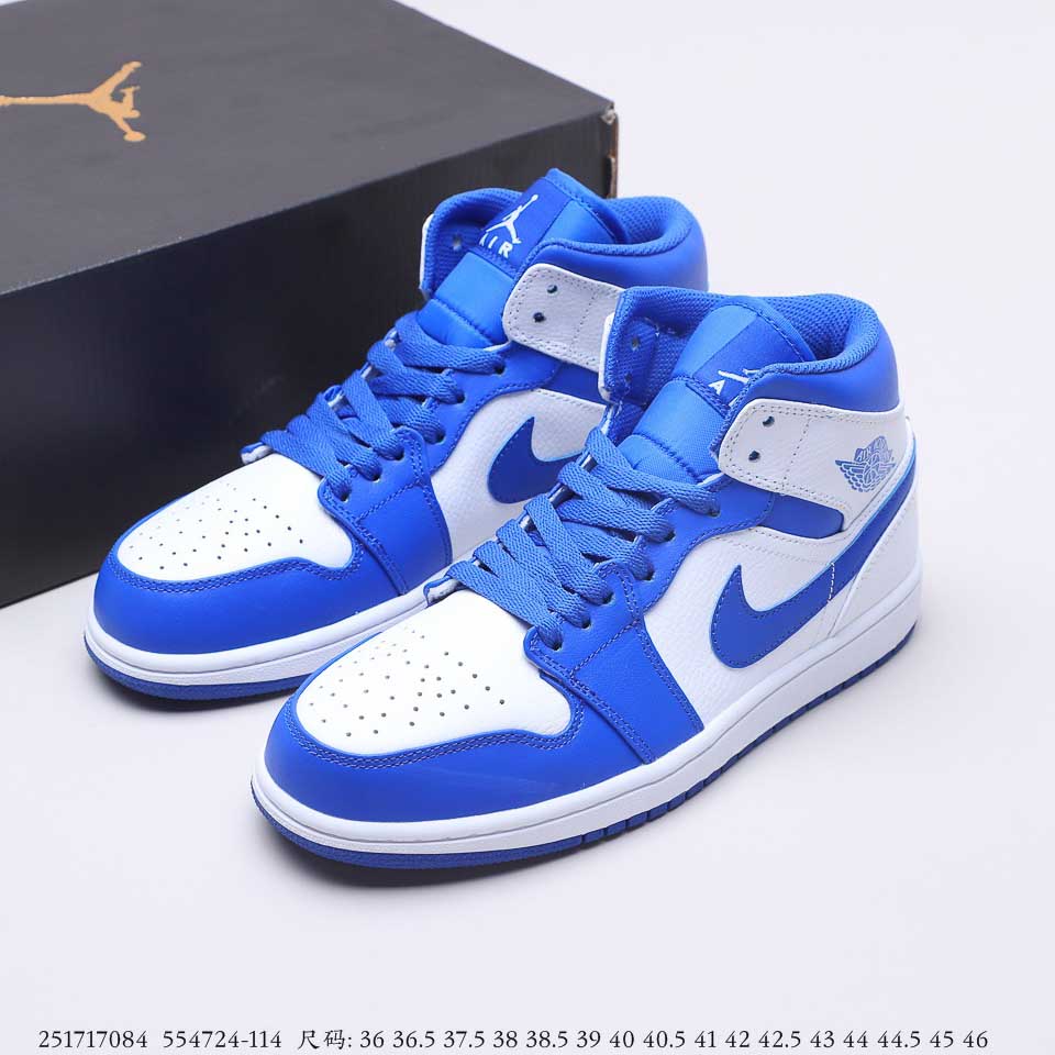 Air Jordan 1 Mid Hyper Royal 554724-114