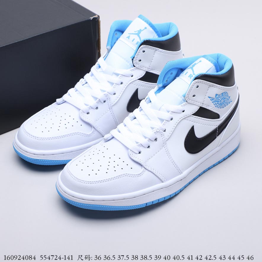 Air Jordan 1 Mid Laser Blue 554724-141