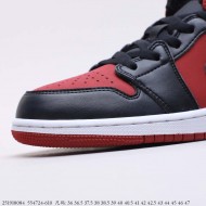 Air Jordan 1 Mid Gym Red Black 554724-610