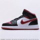 Air Jordan 1 Mid Bred Toe (GS) 554725-066