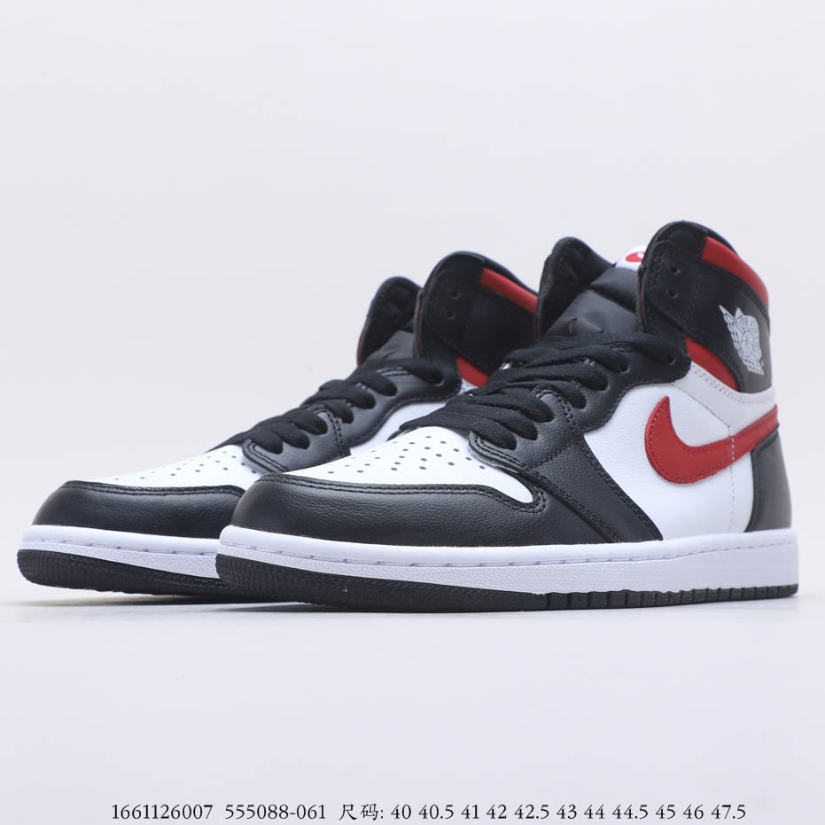 Air Jordan 1 Black White Gym Red 555088-061