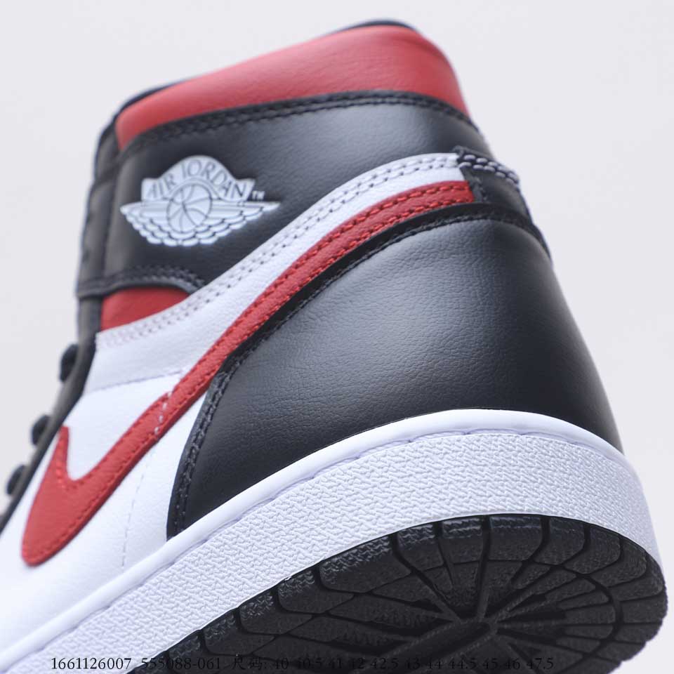 Air Jordan 1 Black White Gym Red 555088-061