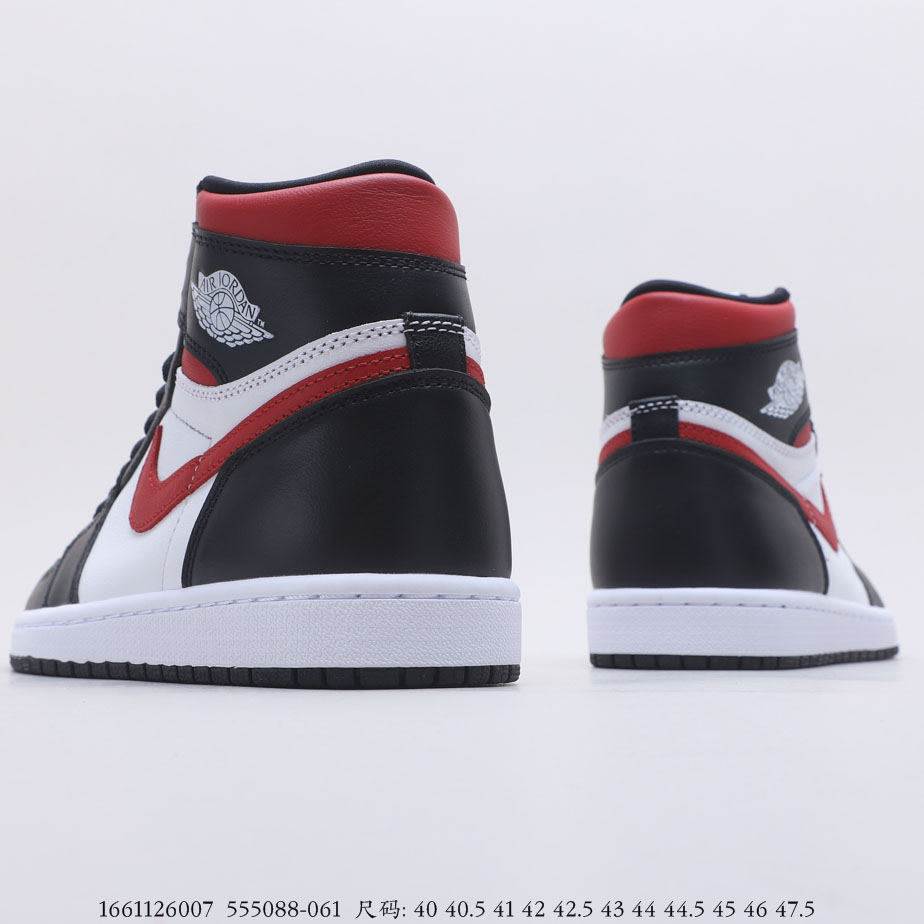 Air Jordan 1 Black White Gym Red 555088-061