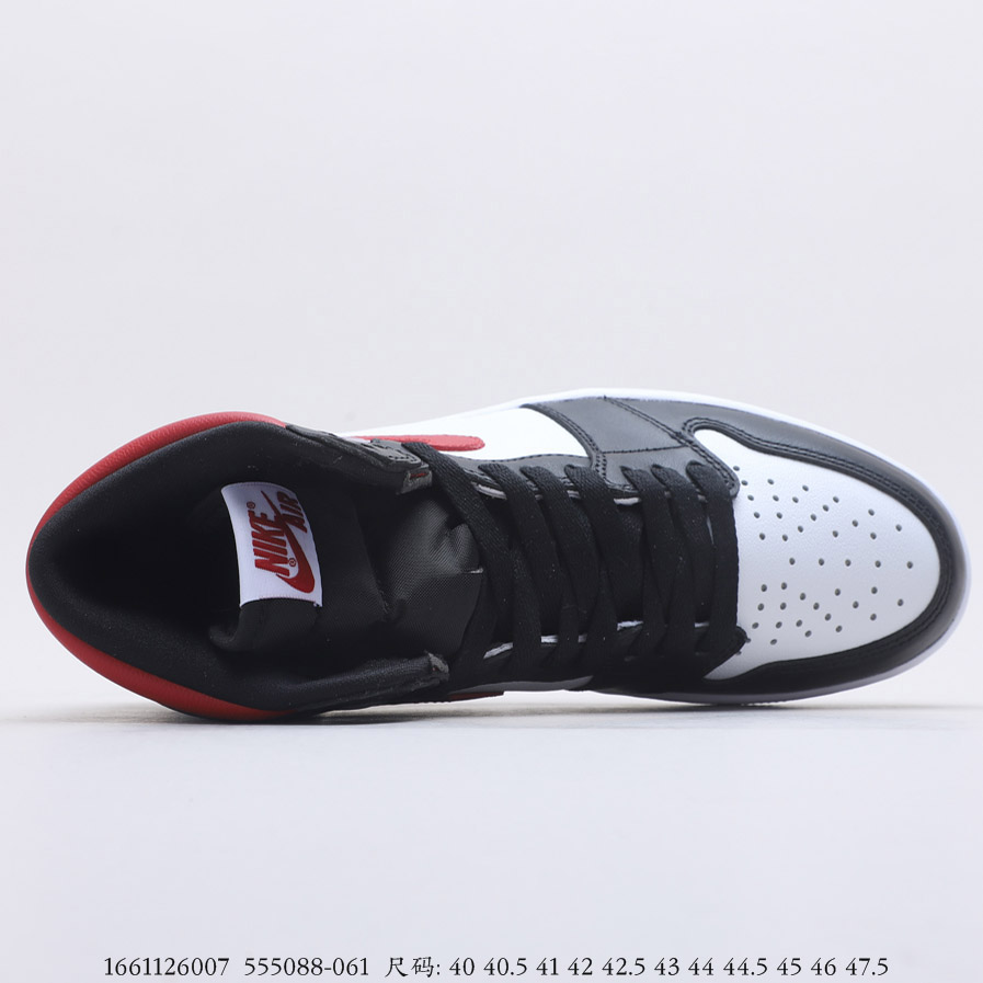 Air Jordan 1 Black White Gym Red 555088-061