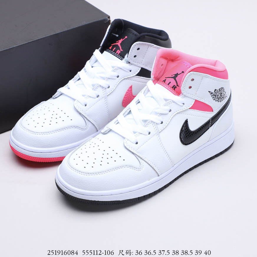 Air Jordan 1 Mid Hyper Pink 555112-106