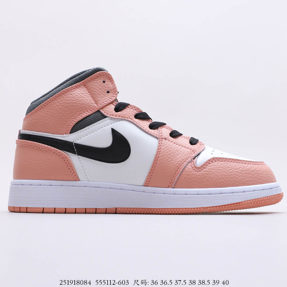 Air Jordan 1 Mid GS Pink Quartz 555112-603