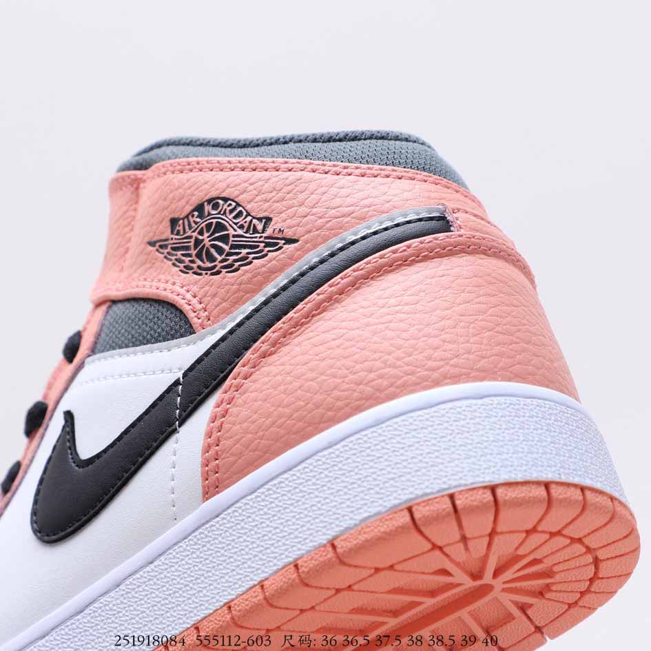 Air Jordan 1 Mid GS Pink Quartz 555112-603