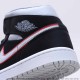 Air Jordan 1 Mid Black Grey Red 554724-060