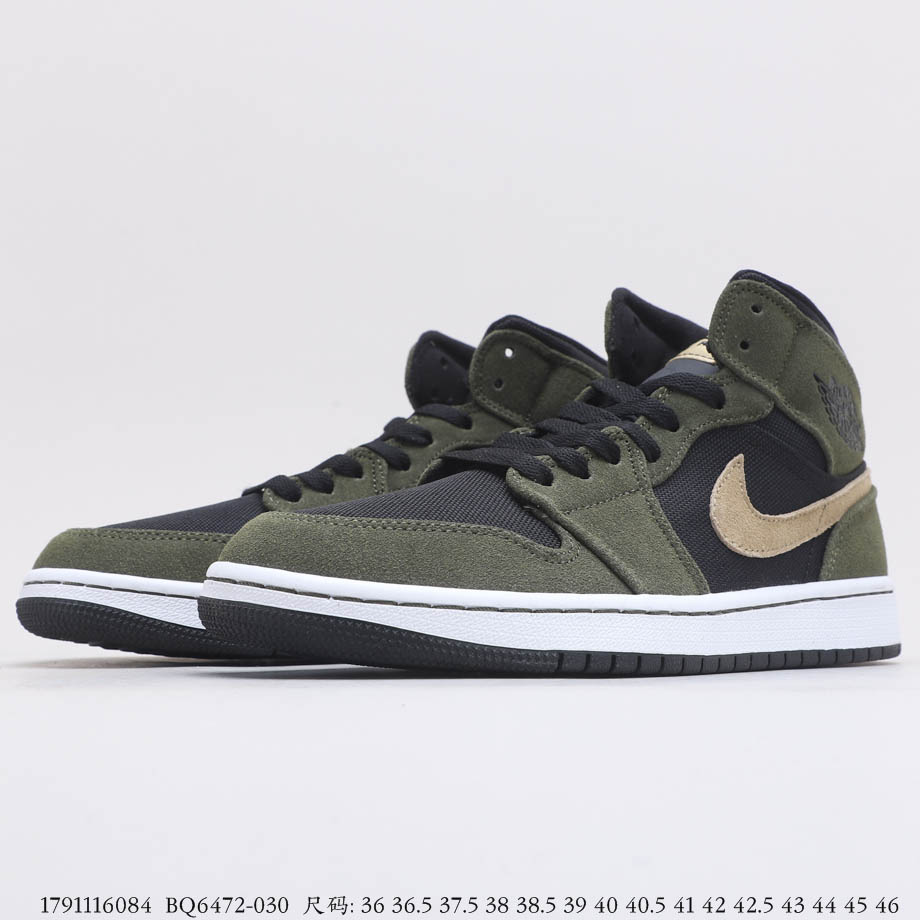 Air Jordan 1 Mid Olive Green BQ6472-030