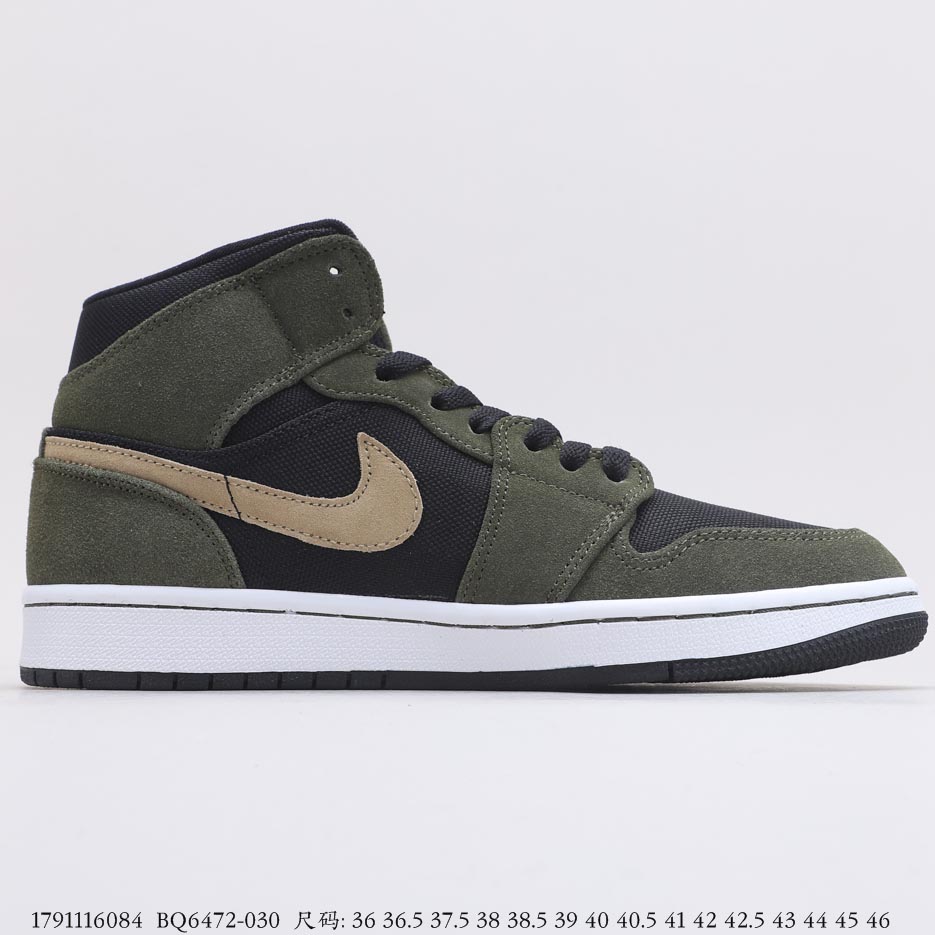 Air Jordan 1 Mid Olive Green BQ6472-030