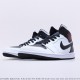 Air Jordan 1 Mid White Black Red BQ6472-101