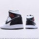 Air Jordan 1 Mid White Black Red BQ6472-101