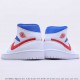 Air Jordan 1 Mid White Red Royal Blue BQ6472-164