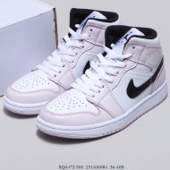 Air Jordan 1 Mid Pink Black BQ6472-500