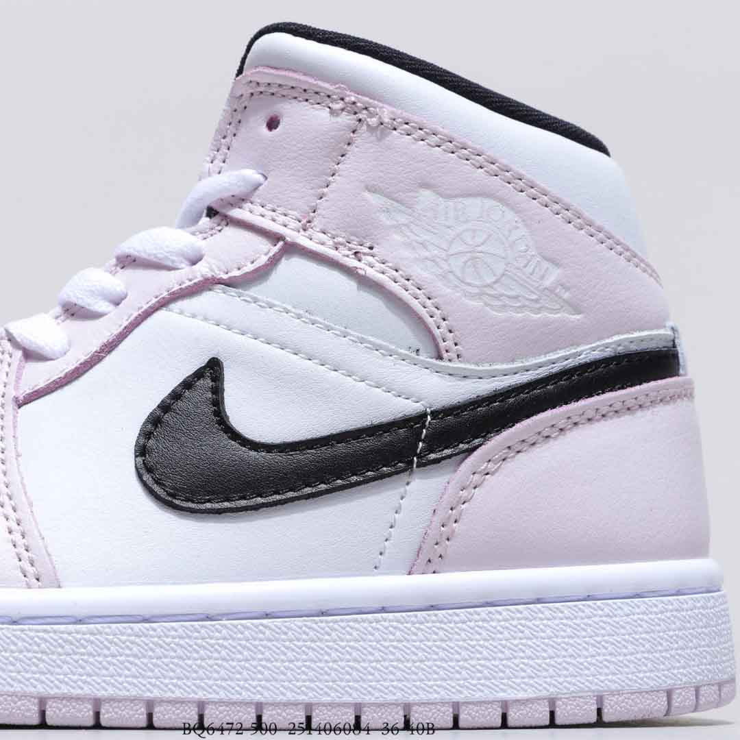 Air Jordan 1 Mid Pink Black BQ6472-500