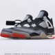 OFF-White x Air Jordan 4 Bred BLACK/RED CV9388-001