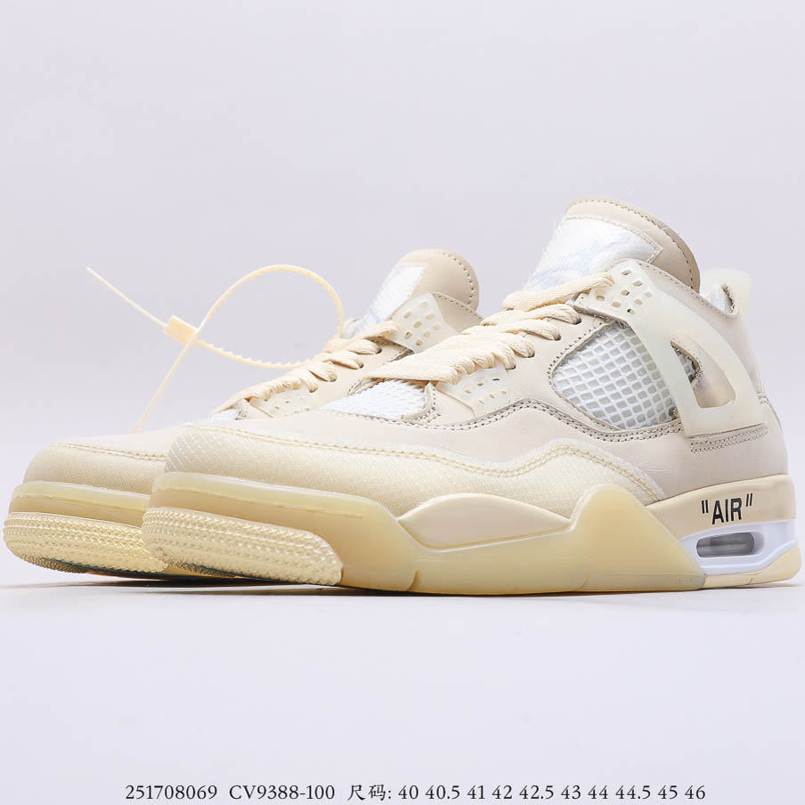 Off-White x Air Jordan 4 Sail 2020 CV9388-100