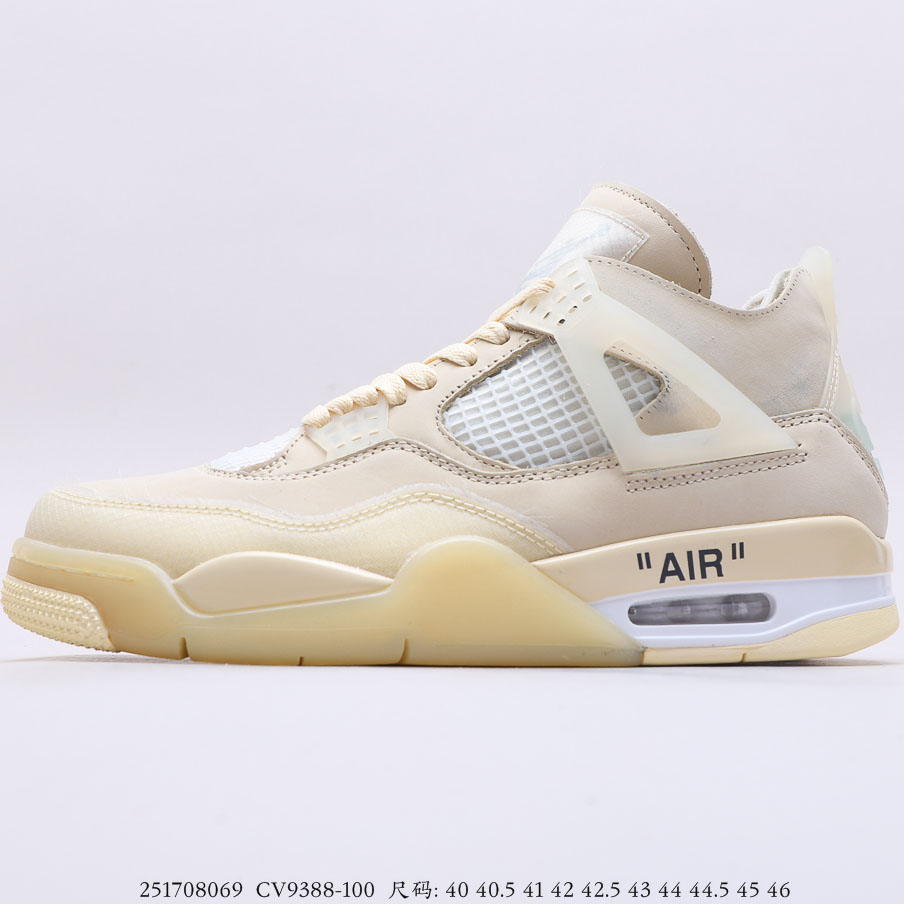 Off-White x Air Jordan 4 Sail 2020 CV9388-100