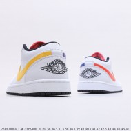 Air Jordan 1 Low White Multi-Color CW7009-100