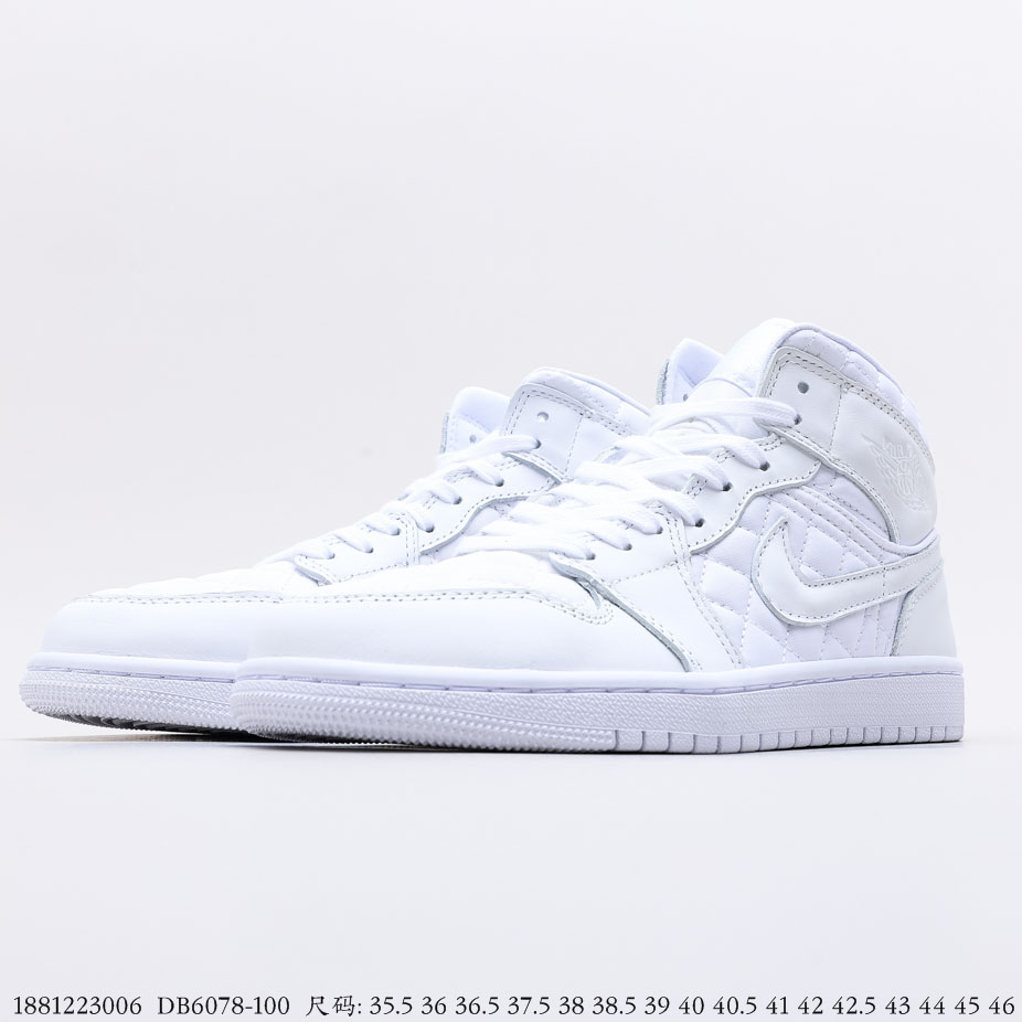 Air Jordan 1 Mid White Quilted DB6078-100